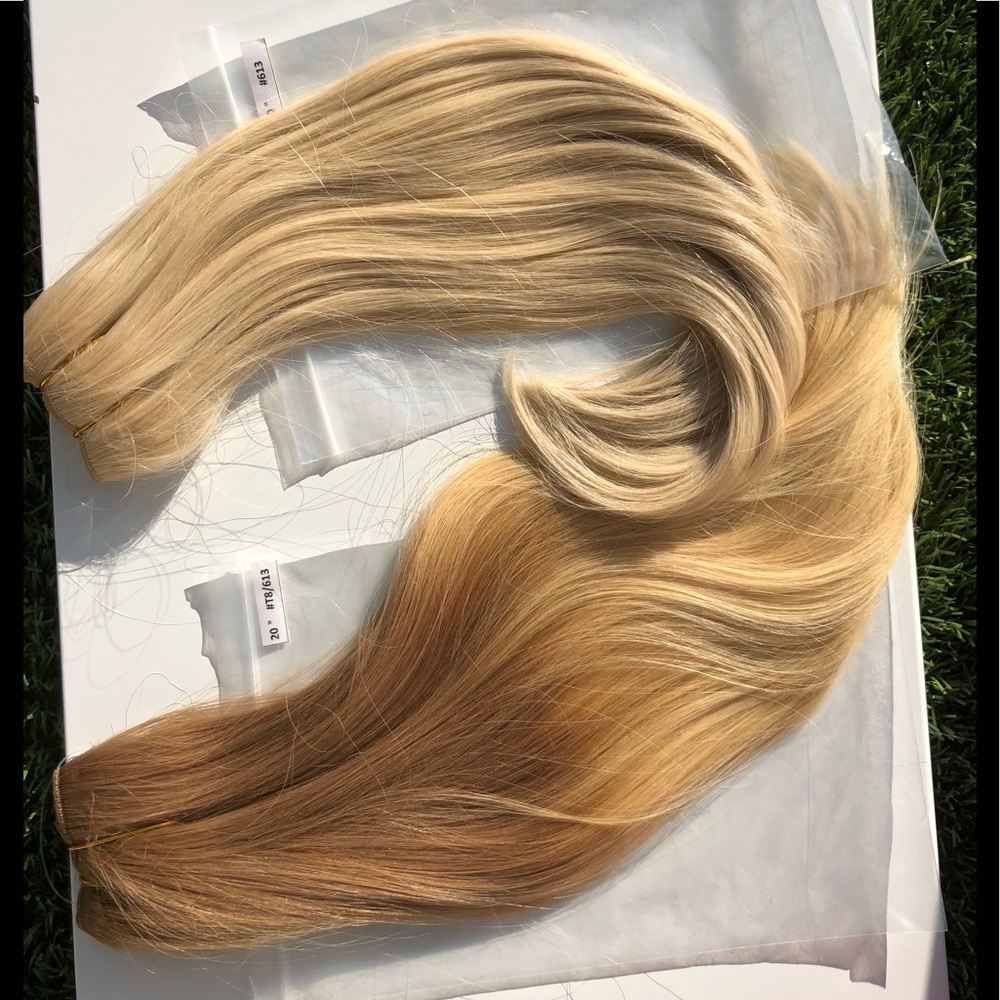 Hair Colors for Halo type Extension 8/ Ombré 8/613 - Picture 5 of 8